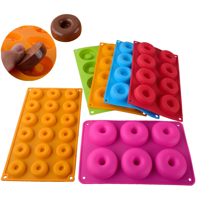 6/8 Cavity Silicone Donut Mold Baking Pan Mold Bread Pastry Mold DIY Baking Tray Doughnut Dessert Making Cake Tools 6/8 Cavity Silicone Donut Mold Baking Pan Mold Bread Pastry Mold DIY Baking Tray Doughnut Dessert Making Cake Tools