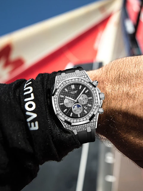 高級自動時計の男性トップブランド機械式腕時計42ミリメートル自己巻