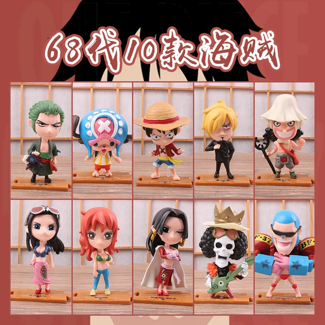 Bandai One Piece Anime Action Figures Luffy Zoro Nami Robin Chopper Sanji  Pvc Brinquedos Collection Figures Toys Gift 10pcs/set - Action Figures -  AliExpress