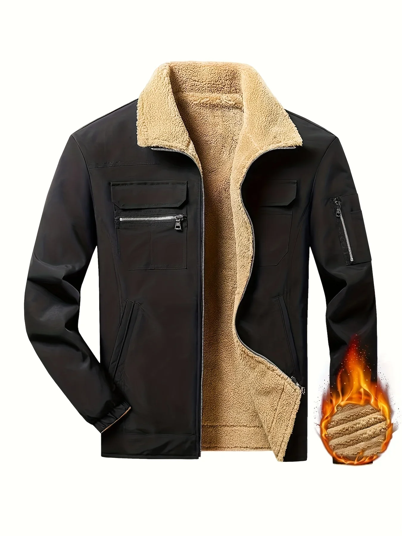Winter Jacket Man Corduroy Jacket Army Hunting Clothes Baseball Man Casual Military Uniform Heavy Techwear