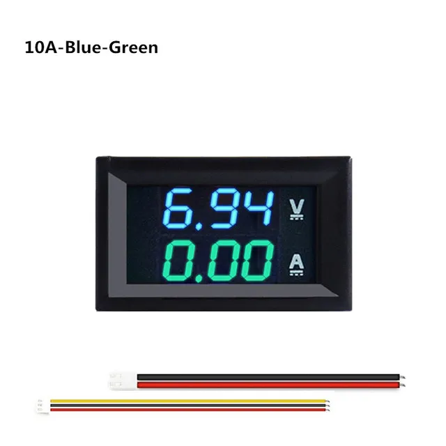 Mini Voltmetro Amperometro LED 10A DC 0-100V 2-Digit Display – NUOVO 2025