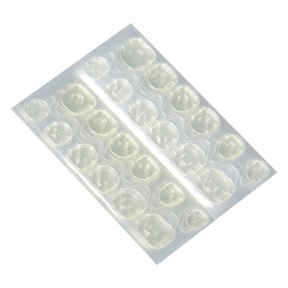 Description Picture 3 of item120Pcs False Nails Sticker Transparent Double-Side Adhesive Tapes Stickers Press on Fake Nail Tips Extension Sticker