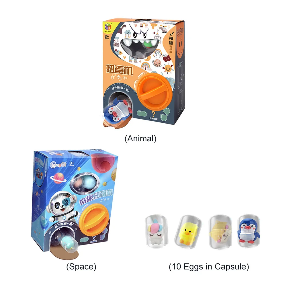 Cartoon Claw Machine with Music and Light Claw Crane Machines Grab Doll Toy Play Game Claw Catch Toy for 6 Months and Up Kids 4