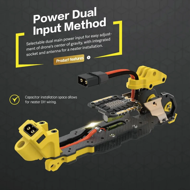 รูปสินค้า ชุดโครง SpeedyBee Mario5 รุ่น DC/XH Advanced สำหรับ O4 PRO Air Unit VTX RC FPV Freestyle Racing Drone Quadcopter DIY