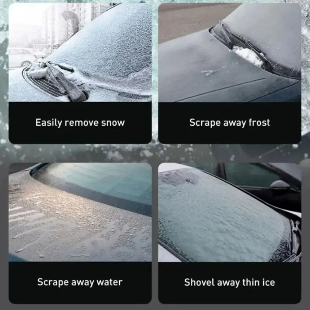 Multifunctional 2 in 1 Snow Brush Stone Hook Car Tire Clear Snow Remover Glass Brush Wash Accessories Ice Breaker Car