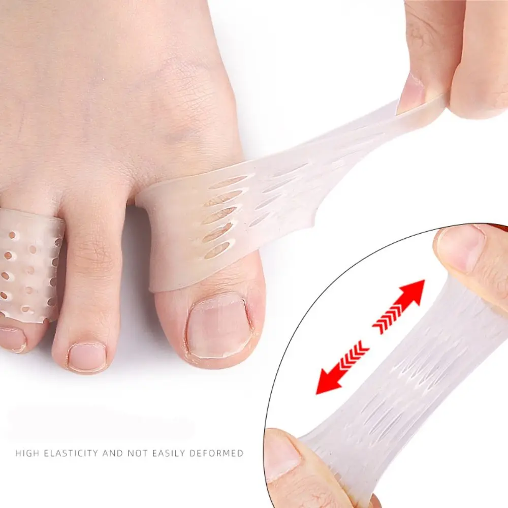 New Silicone Finger Toe Caps Anti-Friction Clear Toe Separator Breathable Prevents Blisters Toe Protector Cover