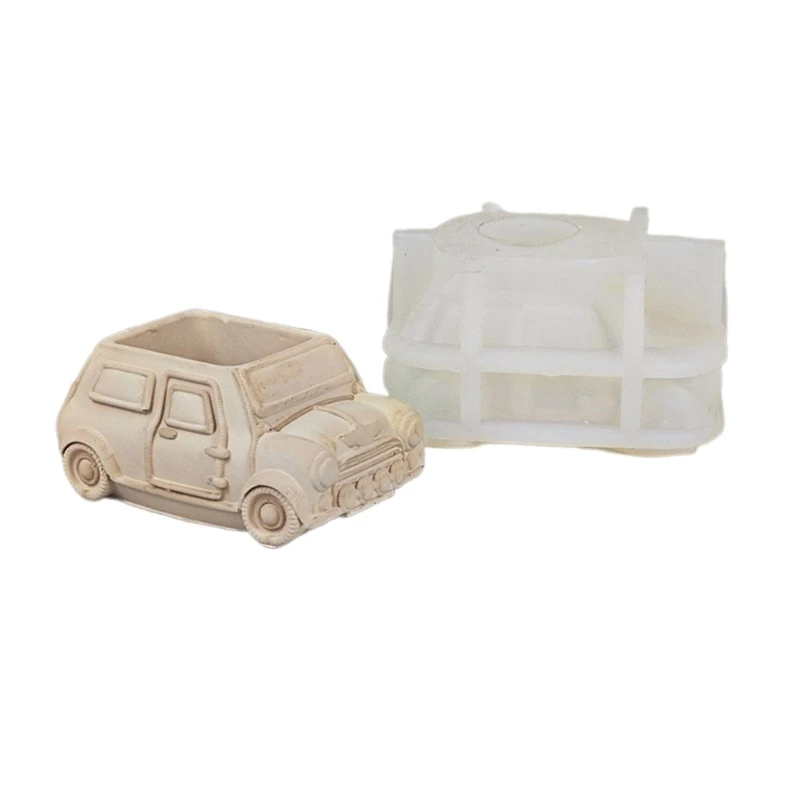 

3D Bus Silicone Vase Mold Concrete Cement Mould for DIY Succulent Planter