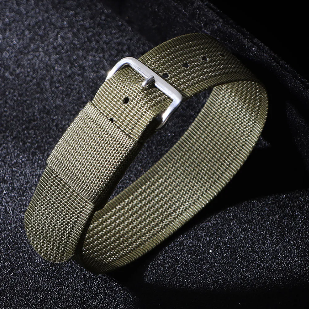 Military Style Nylon Canvas Watch Strap – Soft, Durable, and Stylish Replacement Wristband