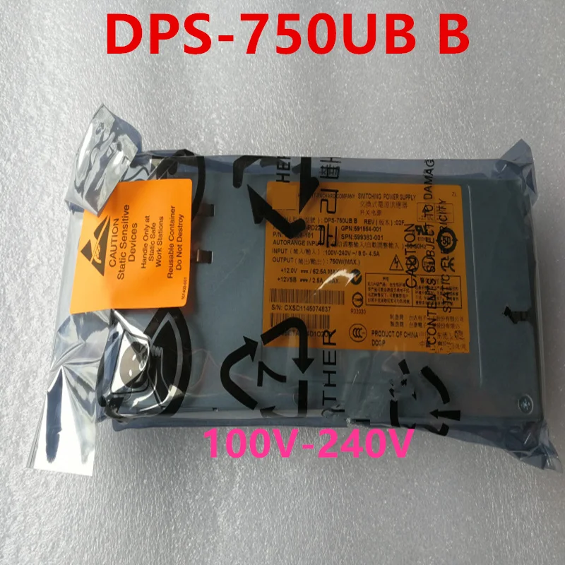 

Почти новый оригинальный блок питания для HP 360, 380, G7, 750 Вт, DPS-750UB B, 593831-B21, 599383-001, 591556-101, 591554-001