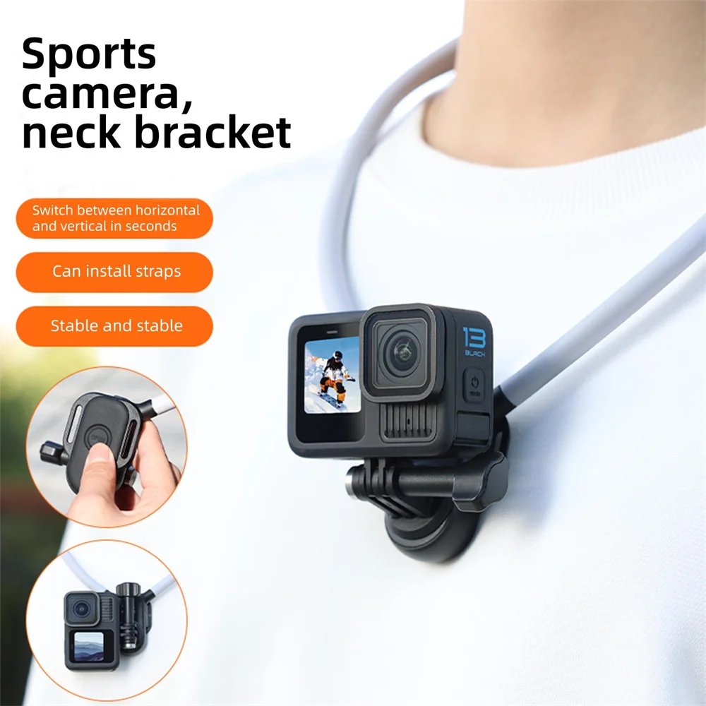 Magnetic Neck Mount for Action Cameras Hands Free Video