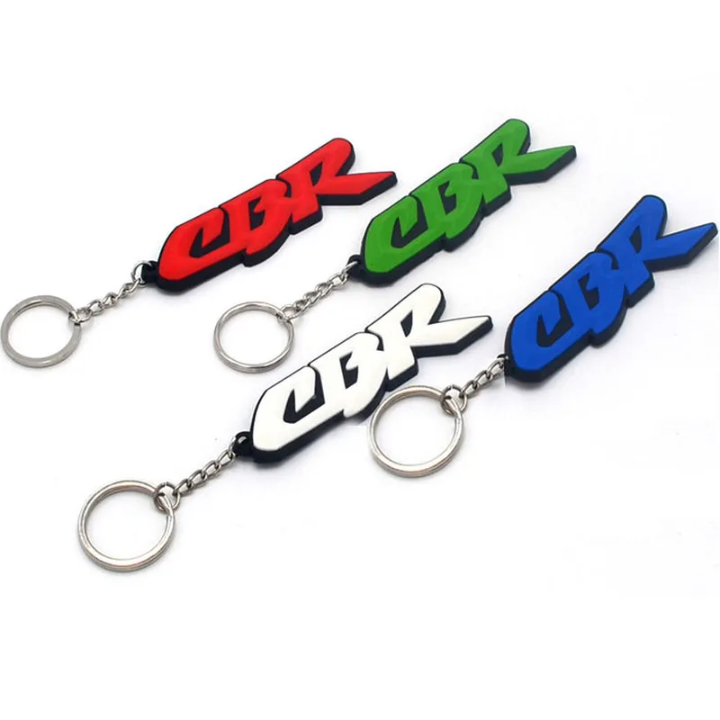 Rubber Motorcycle Ring Key Chain Cool Keychain 3D Soft For Honda Cbr 600 Rr Cbr 1000 Rr 900 919 954