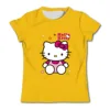 Hello Kitty Children's Pure Cotton Printed Boys and Girls Top T-shirt Short sleeved Pure Cotton Printed T-shirt Short sleeved 4