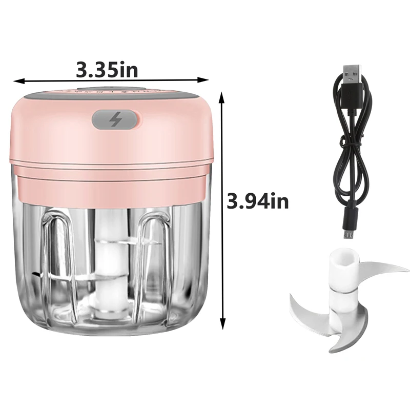 Real Simple RNAB09TN8NDDZ real simple electric mini food processor  great  for garlic, onion, ginger, jalapeo, mini chopper for quick food prep station