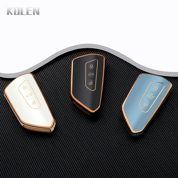 TPU Car Key Case Cover Shell Fob per VW Volkswagen Golf Polo Tiguan Passat Skoda Octavia Superb Kodiaq Seat Ateca Leon FR Ibiza - TPU Car Key Case Cover Shell Fob per VW Volkswagen Golf Polo Tiguan Passat Skoda