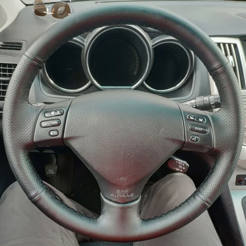 Car Steering Wheel Cover Leather Steering Wrap Lexus RX330 RX400h RX400 2004-2007 Toyota Corolla Verso Camry Steering Wheel Cover