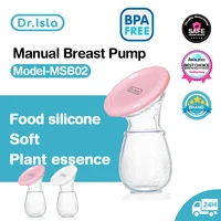 Dr.isla Manual Breast Pump Baby Feeding Manual Breast Pump Breast Collector Automatic Correction Breast Milk Silicone Pumps 1