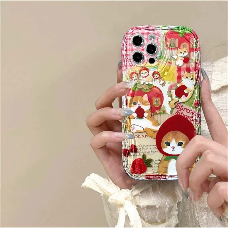 Black Cat Cartoon Design Phone Case