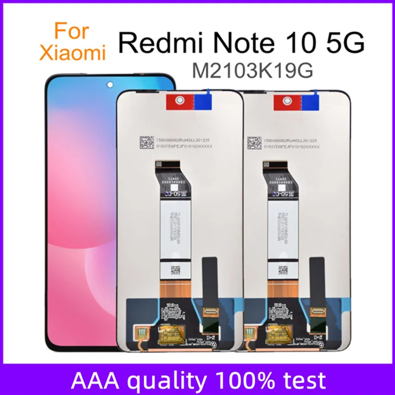 

6.5" For Xiaomi Redmi Note10 5G LCD Display Touch Screen Digitizer Replacement For Redmi Note 10 M2103K19G Display