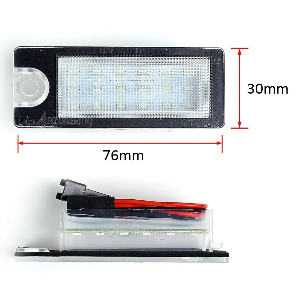 Universal Car License Light 12V Waterproof License Plate Light Durable Brighter for Volvo/S80/99-06/S60/V70/XC70/XC90 license plate light