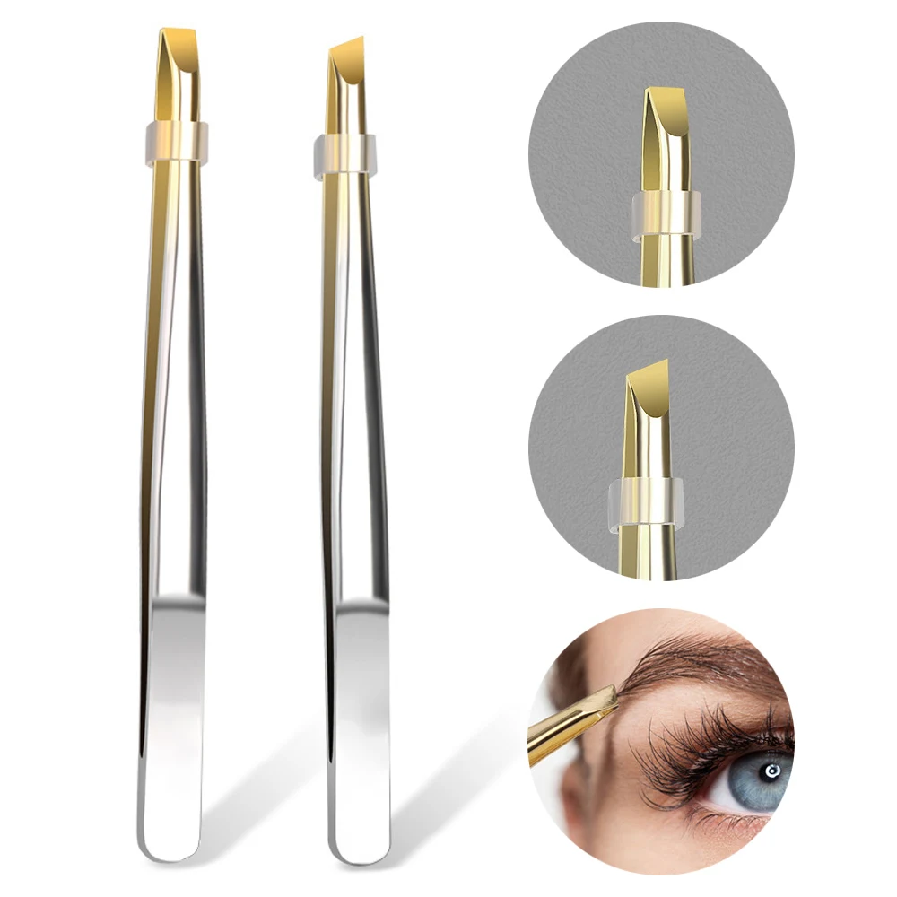 

1 шт., пинцет для бровей из нержавеющей стали