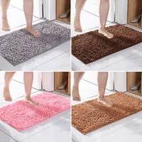 1pc 50*80 Cm Non-Slip Bath Mat Shaggy Durable Bath Rug for Bathroom Plush Carpet for Bathtubs Rain Absorbent Free Shipping