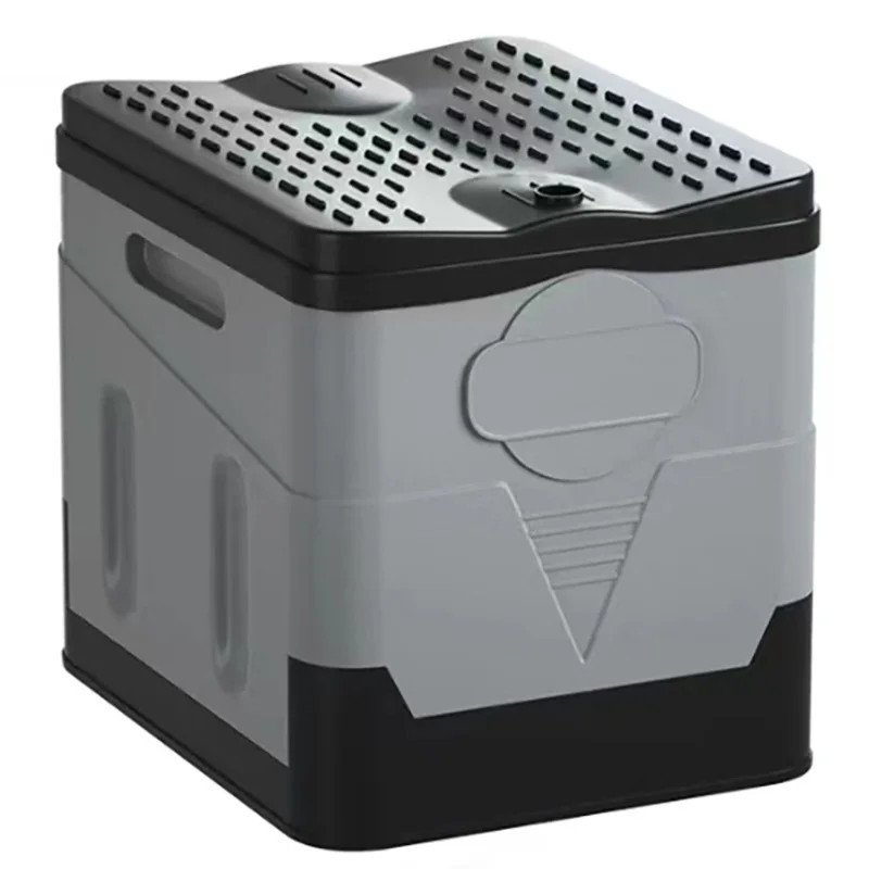 Portable Folding Toilet for Camping Outdoor Potty for Adults Cover Design Seat Toilet Car Picnic Car Organizer and Storage