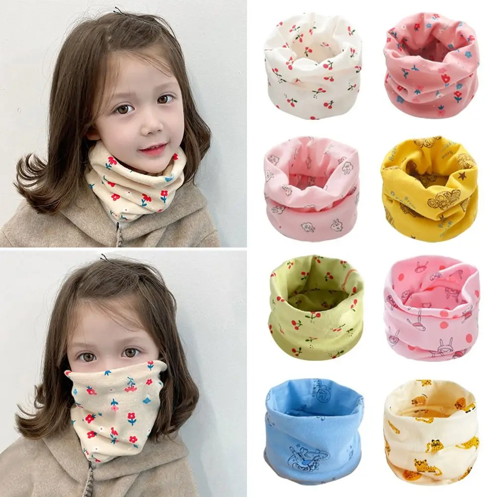 1-16 Years Old Winter Cotton Kids Winter Scarf Cashmere Cute Knitted Scarves Soft Elastic Neckerchief for Baby Boys Girls