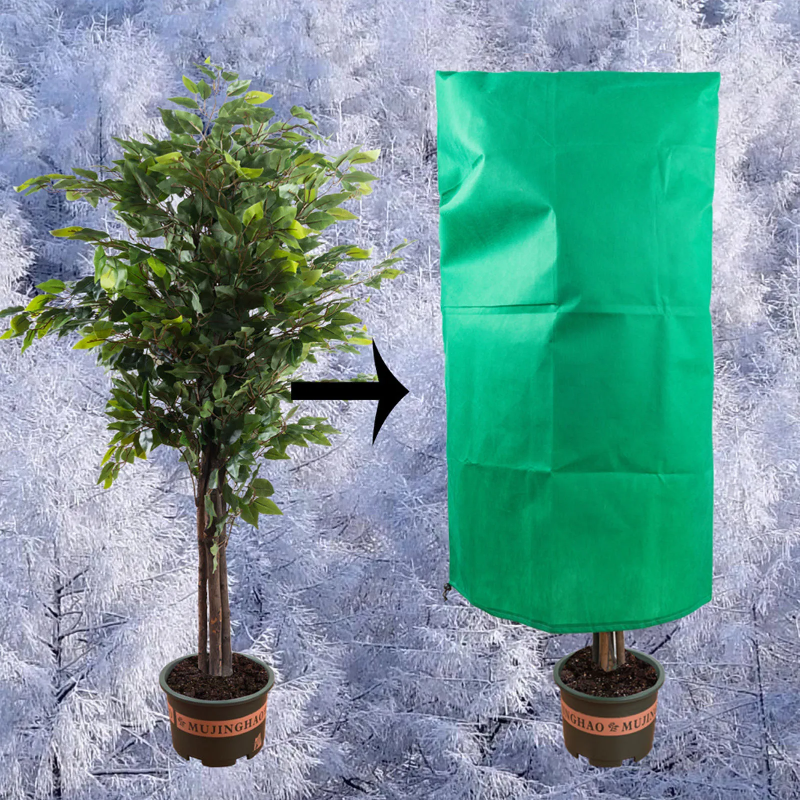 

Plant Cover Winter Warm Plant Protecting Bag Cover Tree Shrub Frost Protection for Yard Garden Plants Small Tree Against Cold