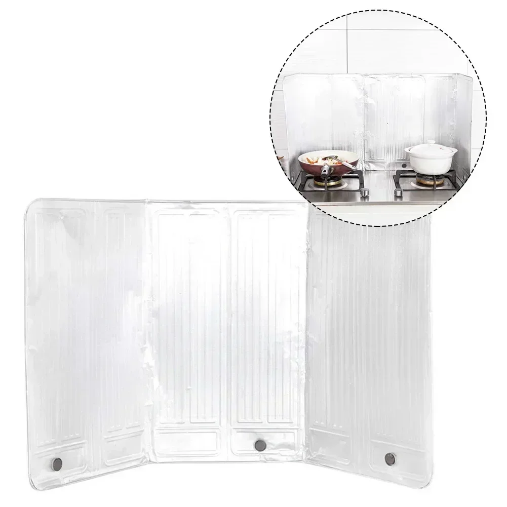 Kitchen Gas Stove Baffle Plate Aluminum Foil Oil Splash Protective Screen For Fried Vegetable Cooking Kichen Accessories