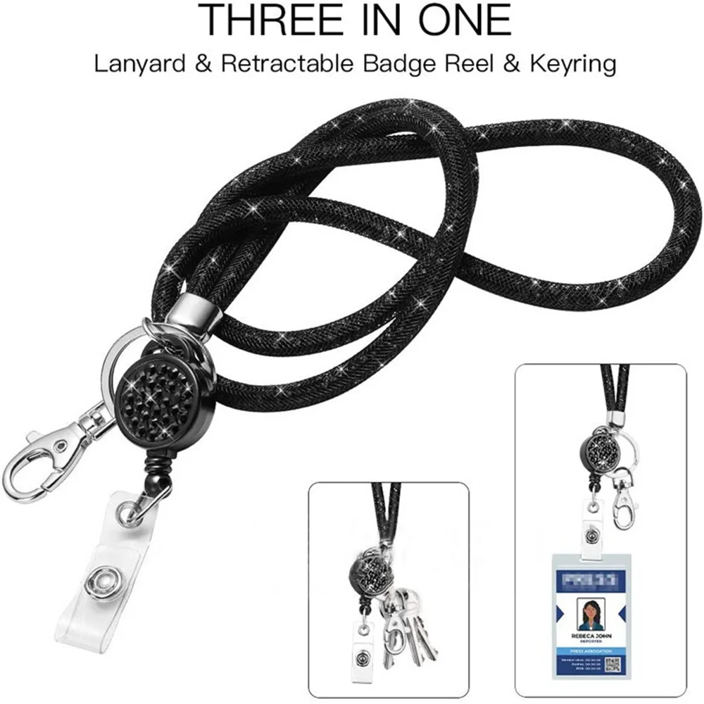 Sips and Trips Breakaway Lanyard With Keychain and Badge Reel