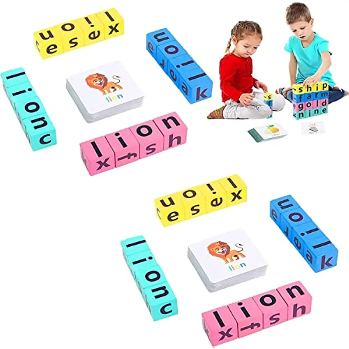 

Montessori Wood Toy for Learning English Words Letters English Letter Spelling Block Game Early Educational Puzzle Game for Kids