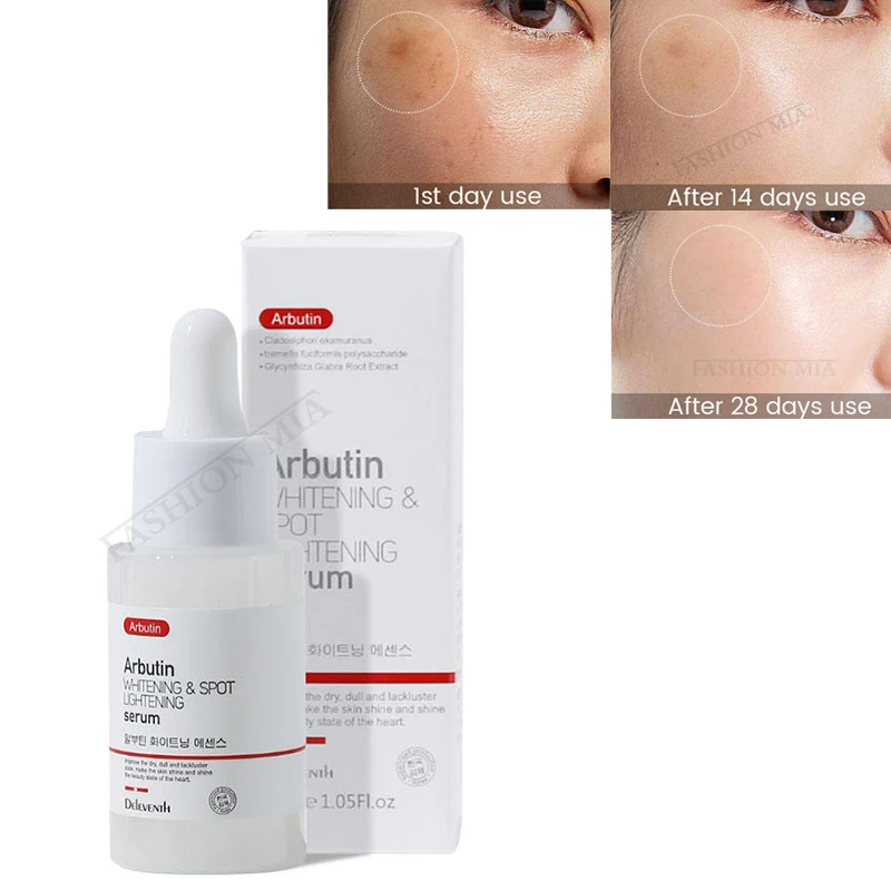 

37ml Arbutin Face Serum 100% Original Whitening Brightening Essence Remove Dark Spots Freckle Melanin Skin Care Korean Cosmetics