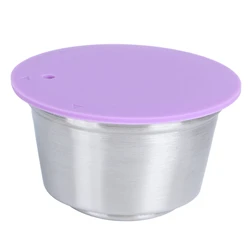 Premium Stainless Steel Reusable Coffee Capsule Cup (PURPLE)