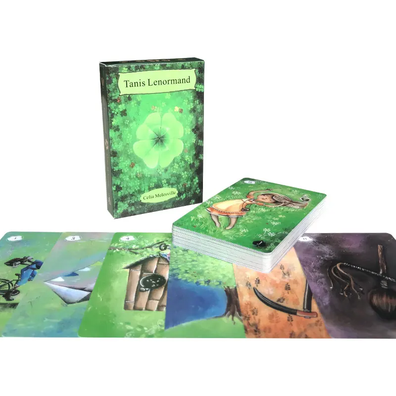 

Hot sales Tanis Lenormand Oracle Tarot Card Fate Divination Prophecy Card Family Party Game Tarot PDF Guide