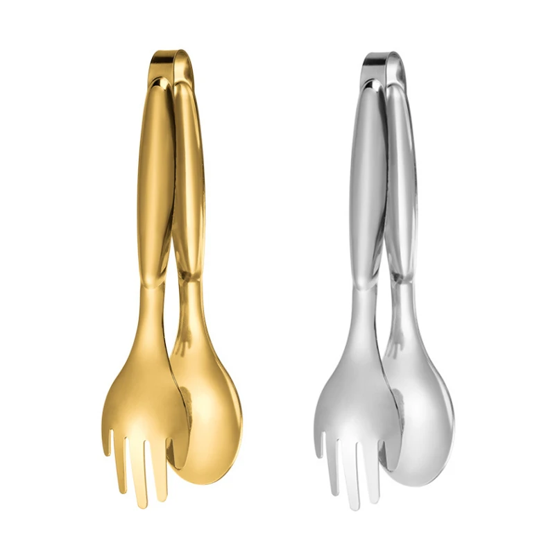 Non-Slip Stainless Steel Food Tongs Meat Salad Bread Serving Tongs For Barbecue Kitchen Accessories Cooking Utensils food tongs
