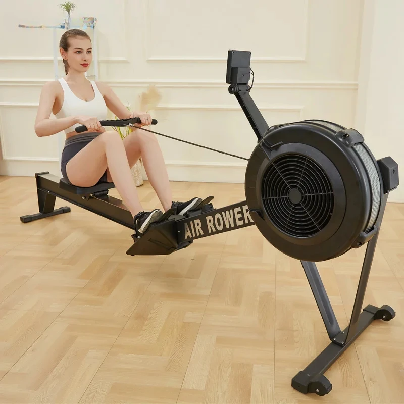 Seated Row Machine Dynamic Rowing Machine Indoor Air Rower Wind Resistance Rowing Machine