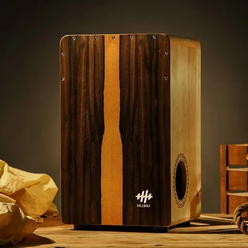 Solid Wood Cajon Box Drum Professional Hand Drums Portable Beginner Tambourine Meditation Sounds Fantastic Musical Instrument musical percussion instruments wooden hand drum