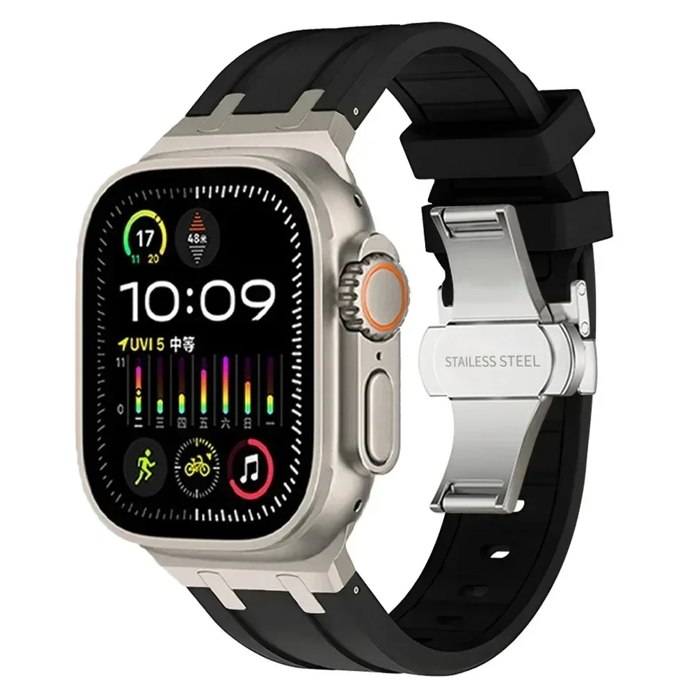 Premium Silicone Sports Band with Butterfly Clasp