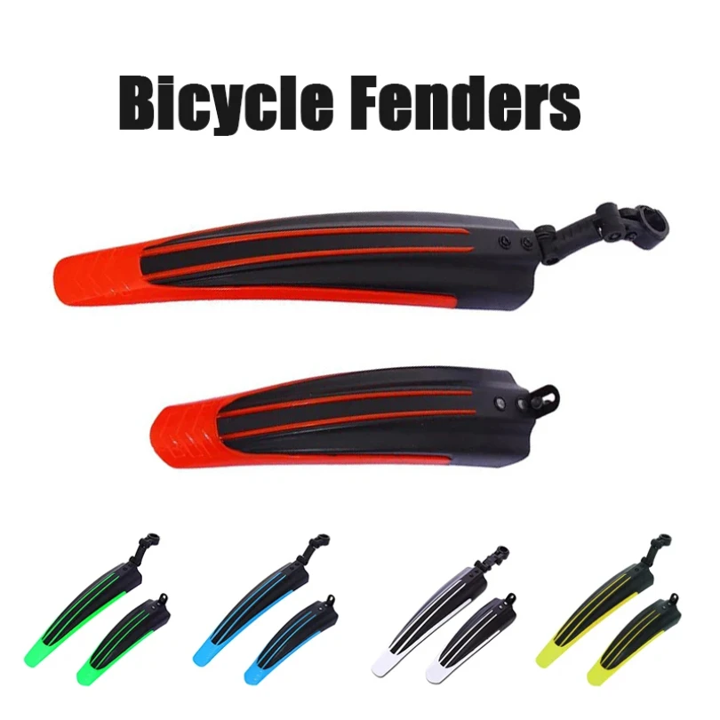 Bicycle Fenders Splash Fender Mudguard MTB Mountain Bike Rear Front Mudguard Cycling Riding Accessories For 20/24/26 Inch 2pcs bicycle fender