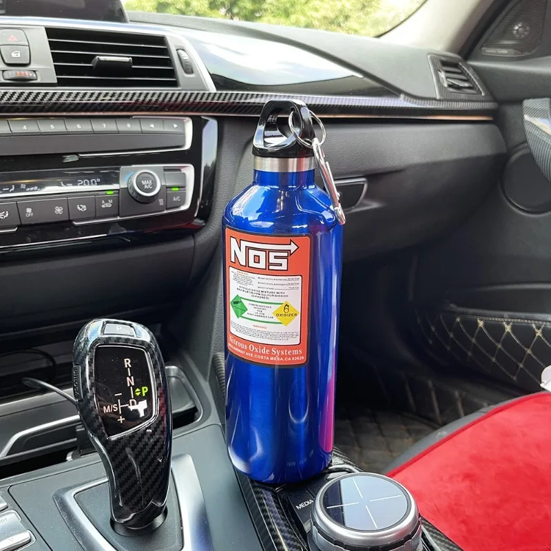 NOS 질소병 보온병 스테인리스 스틸 자동차 물병 JDM 자동차 경주 장식 모토 여행 사이클링 스포츠 머그컵