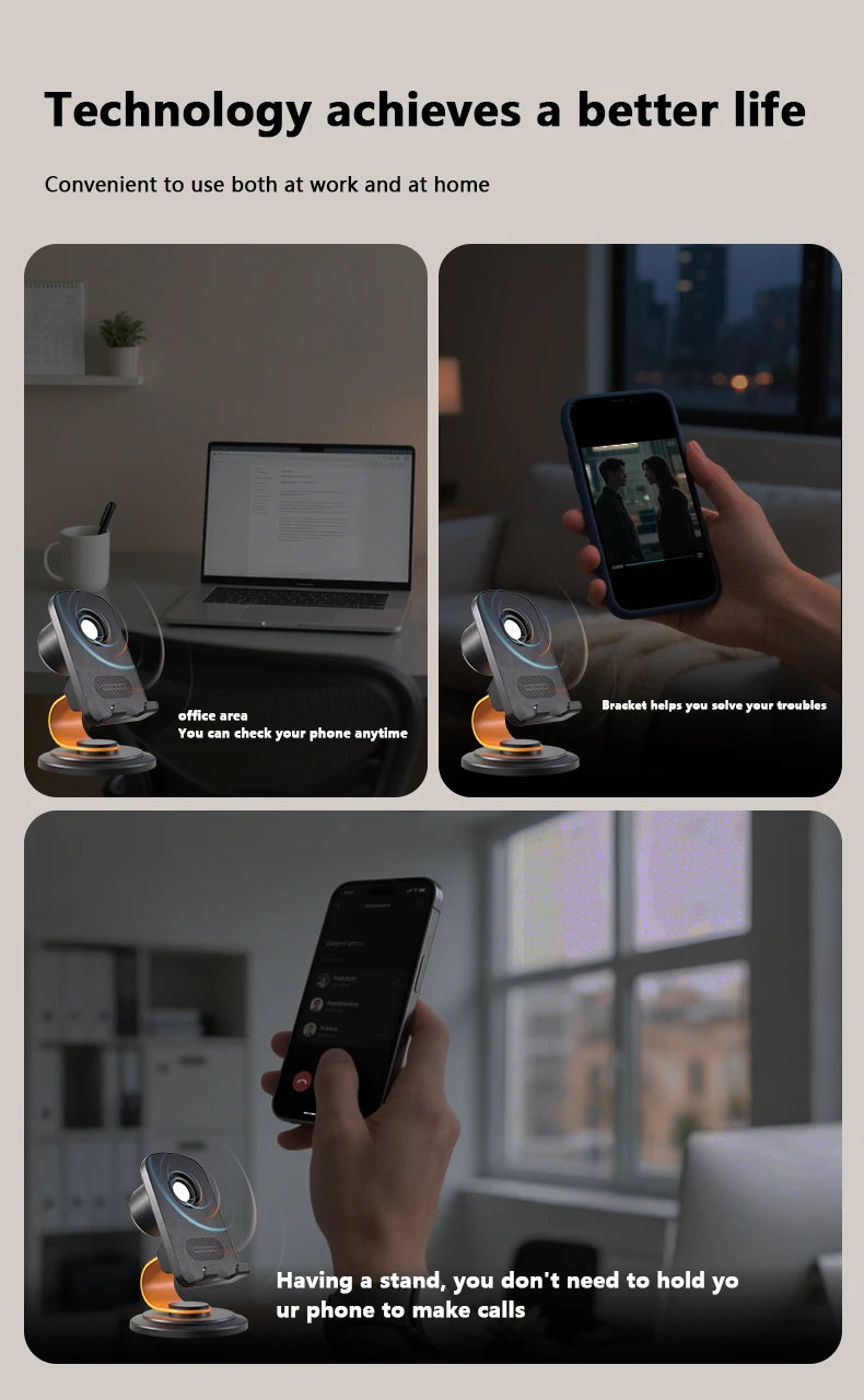 Altoparlante bluetooth wireless a induzione con supporto_voghion.com
