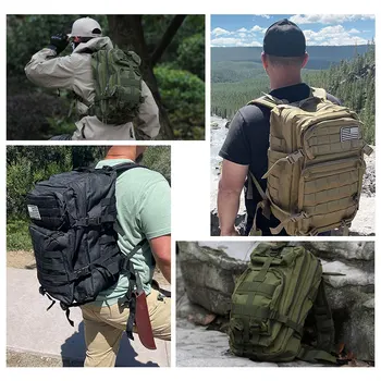 45L/25L Tactical Backpack Men's Travel Large Capacity Rucksacks Men Waterproof Outdoor Sports Multi-functional Bags 6