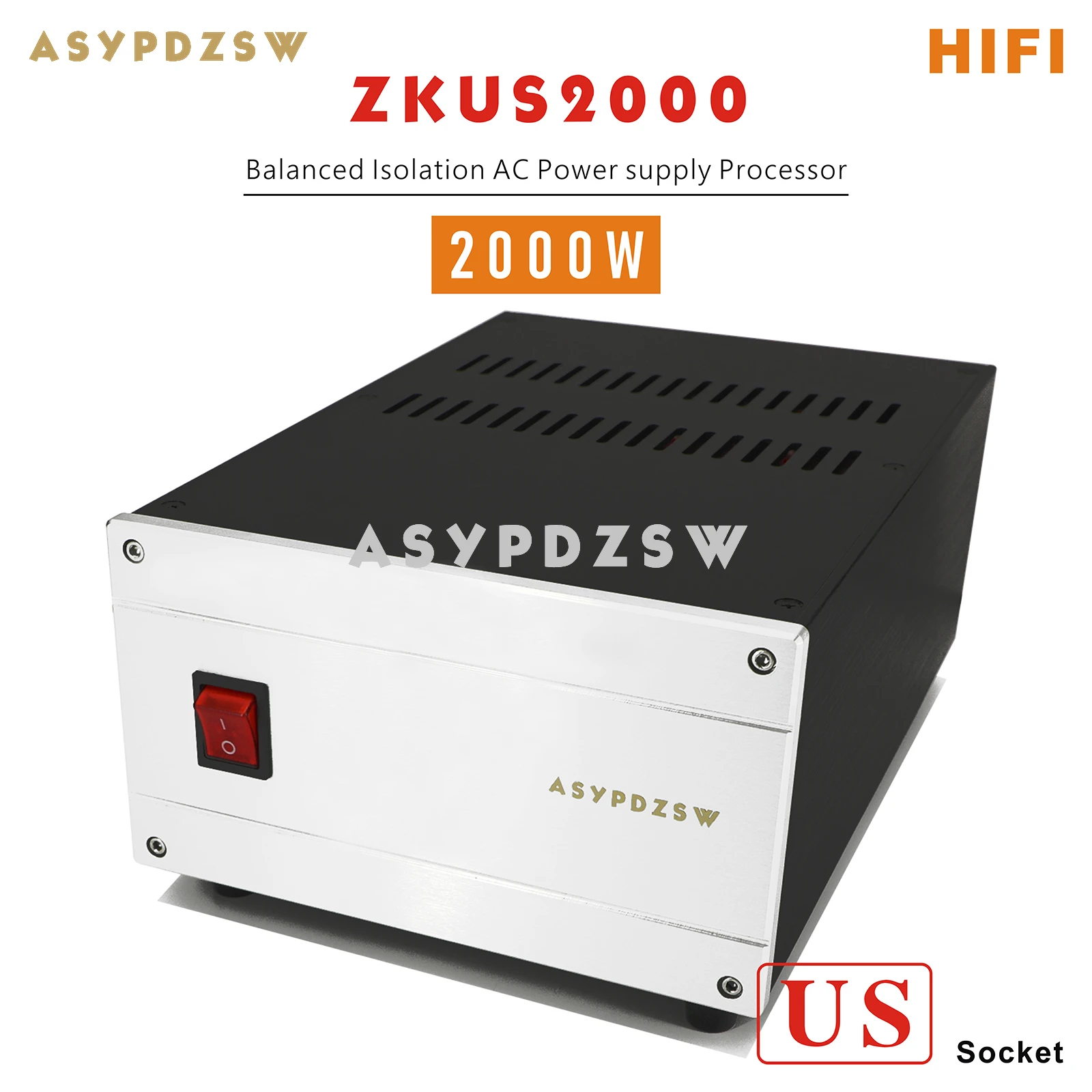Zkus2000 U.S Socket Hifi 2000Va Trasformatore Di Isolamento Bilanciato Toroidale Processore Di Alimentazione Ca Da 2000W