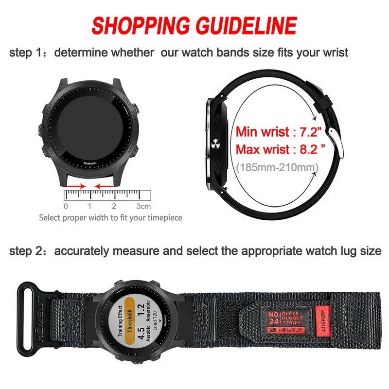 Seletøj strække kit Hemsut Compatible With Garmin Forerunner 235 Watch Band Nylon Rugged  Replacement Wrist Strap For 220/230/235/620/630/735xt - Watchbands -  AliExpress