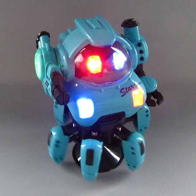 Dance Music 6 Claws Robot Octopus Spider Robots Vehicle Birthday Gift Toys For Children Kids Early Education Baby Toy Boys Girls 6
