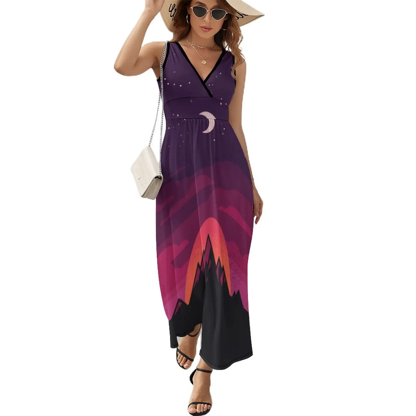 

Mountain Nights Sleeveless Dress birthday dress summer dresses womens 2024 dresses with long sleeves Women's summer skirt