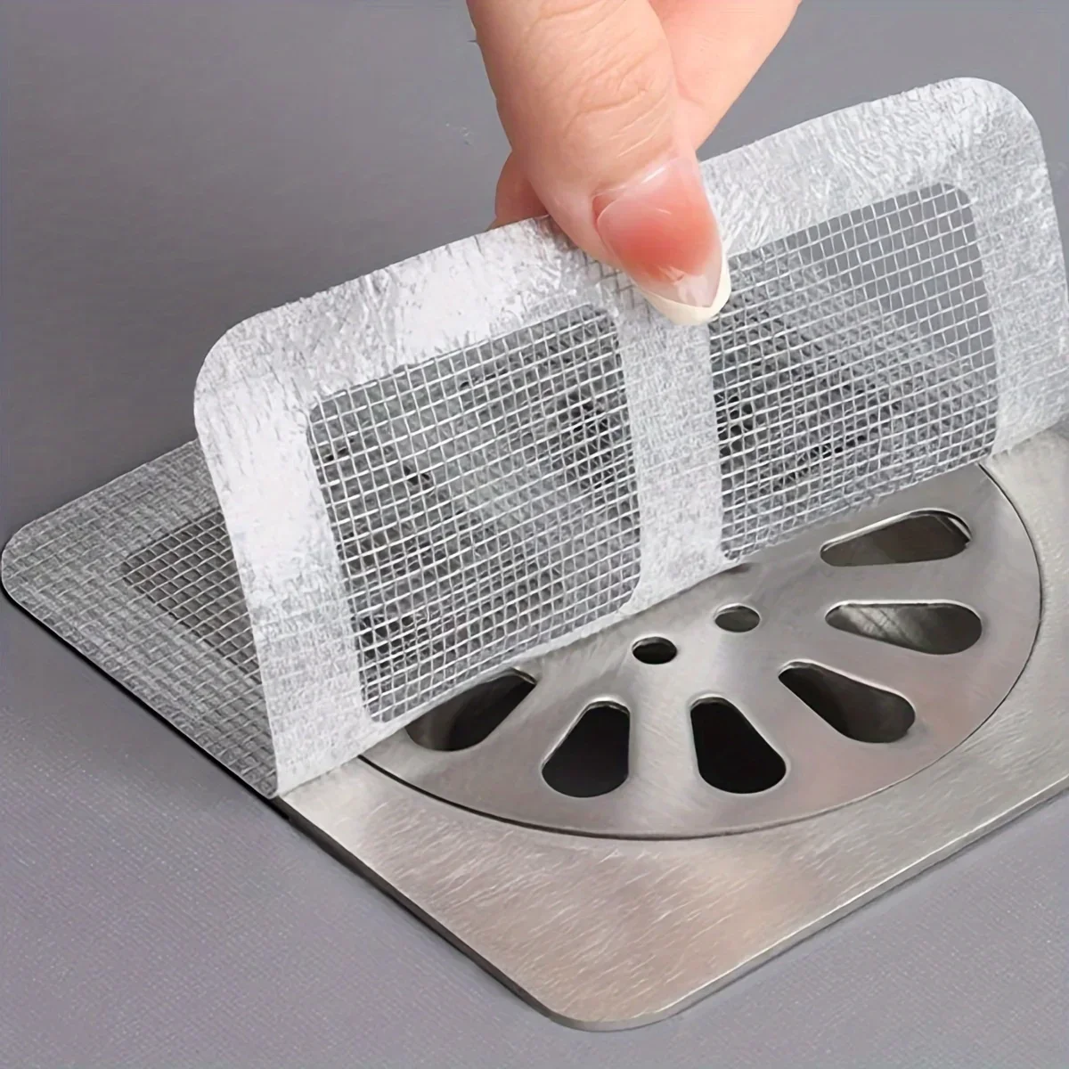 Shower Drain Hair Catcher Mesh Covers Floor Sink Strainer Filter Hair Stopper 50pcs For Bathroom Kitchen