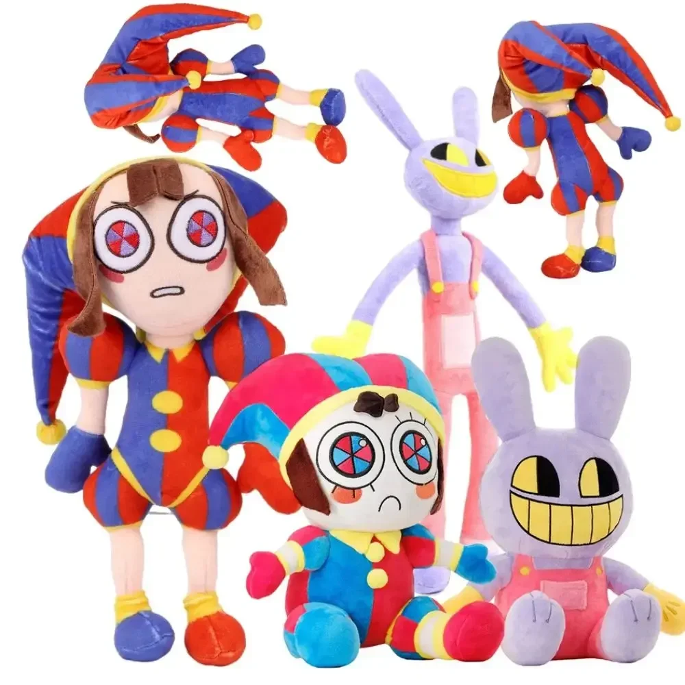 

18~40CM The Amazing Digital Circus Plush Toy Pomni Jax Anime Cute Cartoon Clown Plush Soft Stuffed Doll Birthday Gifts For Kids