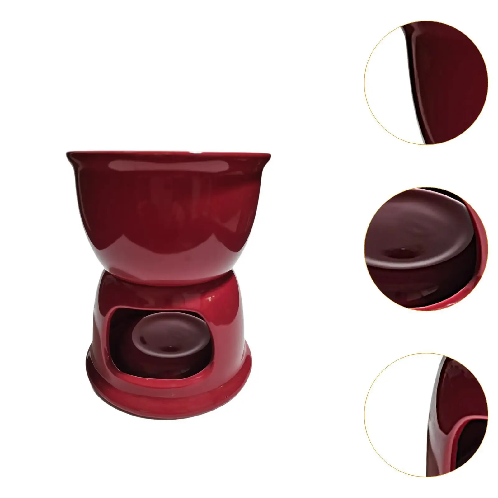 Chocolate Fondue Pot Ceramic Melt Hot Pot Bowl for Party Engagement Birthday