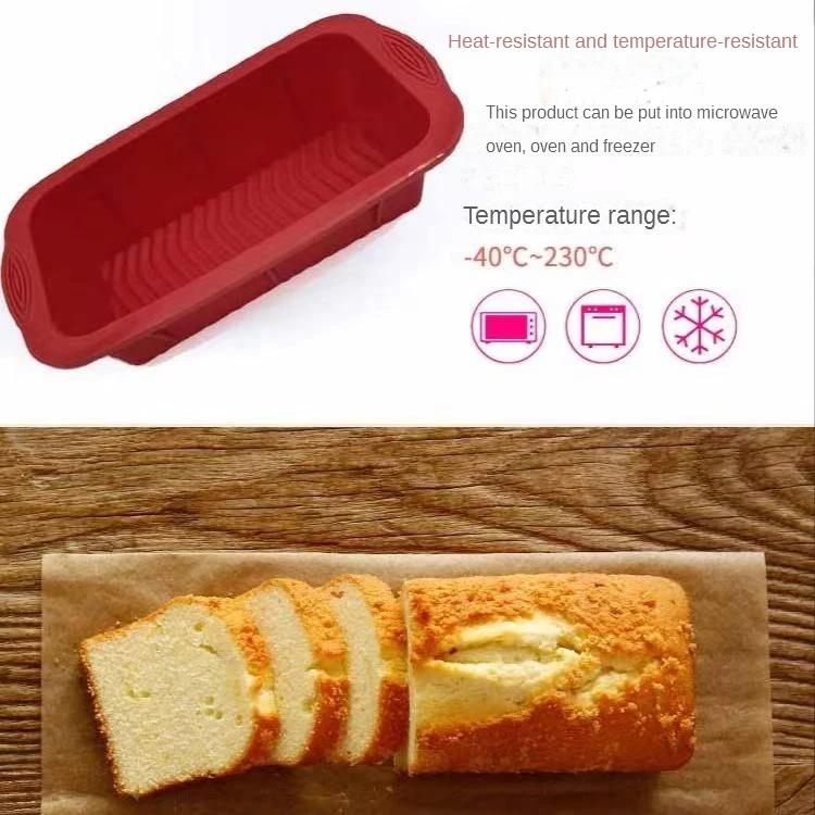 2 Packs Silicone Loaf Pan, DaKuan rectangular Silicone Mold Baking Tools  Candy Toast Mould for Homemade Bread Making,Soap, Fudge, Meatloaf- Red, Blue